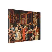 William Hogarth - o contrato de casamento Impressão De Canvas Esticada