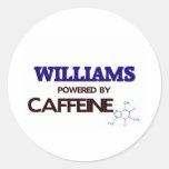 Williams pôr pela cafeína adesivo em formato redondo