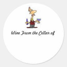 Wine_Taster, vinho da adega de Adesivo Redondo