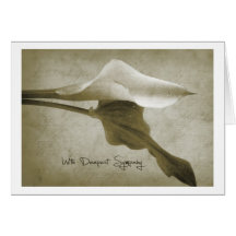 with deepest sympathy cartao