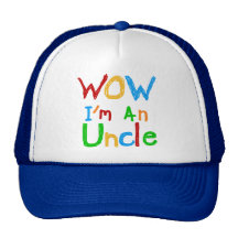 Wow eu sou um tio T-shirt e presentes Boné