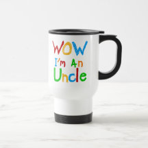 Wow eu sou um tio T-shirt e presentes Caneca