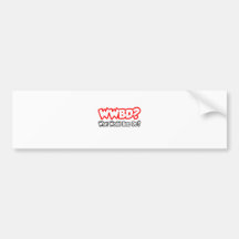 WWBD… o que dirigiriam fazem? Adesivo
