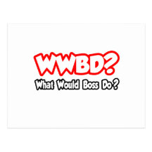 WWBD… o que dirigiriam fazem? Cartao Postal