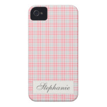 Xadrez cor-de-rosa capa de iPhone 4 Case-Mate