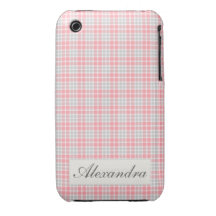 Xadrez cor-de-rosa capa iPhone 3 Case-Mate
