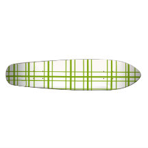 Xadrez verde retro no fundo branco skate