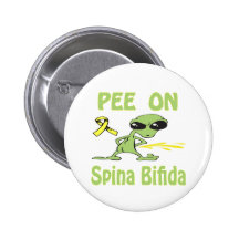 Xixi no botão Bifida de Spina Boton