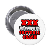 XXX treinador avaliado do softball Botons