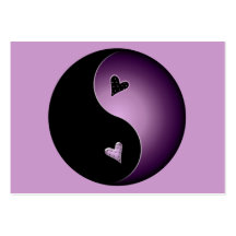yin roxo yang cartao de visita