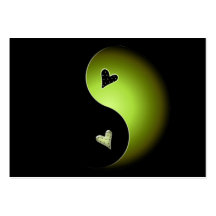 yin yang do limão cartoes de visitas