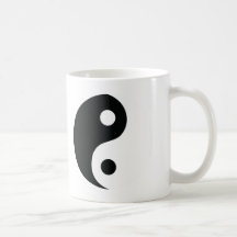 ying e ícone de yang canecas