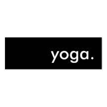 yoga. cartao de visita