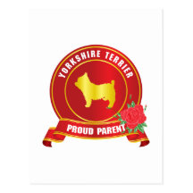 Yorkshire terrier cartoes postais