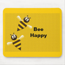 Zangão feliz Mousepad da abelha