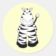Zebra Adesivo Redondo
