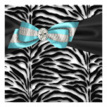 Zebra azul da cerceta todo o convite de festas da 