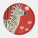 Zebra, margaridas & borboleta imas