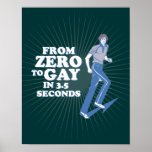 ZERO AO GAY EM 3 SEGUNDOS - POSTERES
