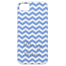 Ziguezague azul na moda, clássico da viga com nome iPhone 5 capas