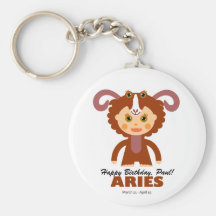Zodíaco do Aries para miúdos Chaveiro