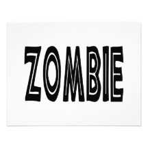 Zombi corajoso convite personalizados