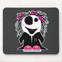 zombi pequeno bonito feminino mousepad
