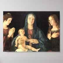 Zwei Heilige do und de Madonna Posteres