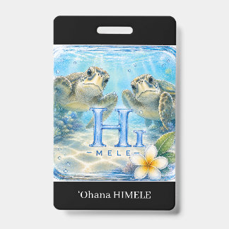 ʻOhana HIMELE Crachá Honu Tartaruga Marinha