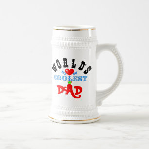 ღ ╬ "Pai mais fixe do mundo" Caneca de cerveja ღ