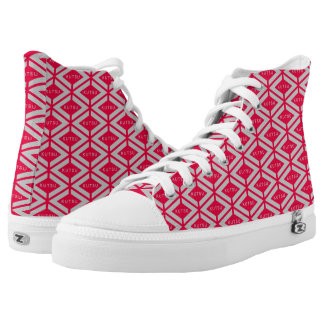 くつFULL赤グレー