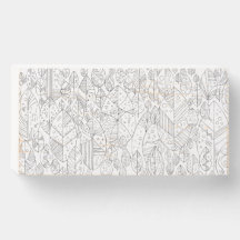 すくっと立つ。〜葉っぱ〜塗り絵 ウッドボックスサイン