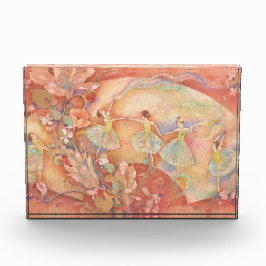 はい、承知いたしました。「虹の踊り」の作品をZazzleのフォトブロックとして販売するための、魅力的