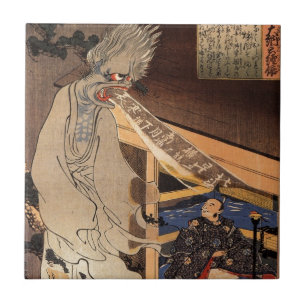 妖怪, zombi japonês do 国芳, Kuniyoshi, Ukiyo