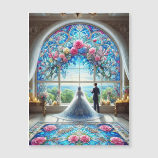 幸せな結婚式　マグネットカード