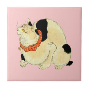 日本猫, gato japonês do 国芳, Kuniyoshi, Ukiyo-e