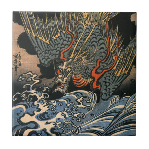 海 龍, 国, Sea Dragon, Kuniyoshi, Ukiyo-e