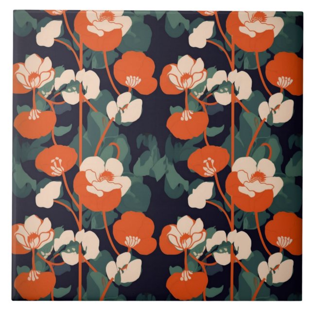 花柄タイル (Frente)