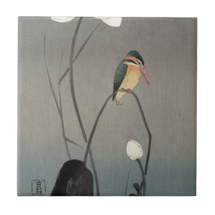 蓮にカワセミ, martinho pescatore em Lotus, K