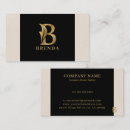 Pesquisar por monograma b cartao de visita Preto