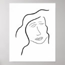 Pesquisar por rostos pósteres pôsteres Desenho de uma linha