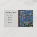 Pesquisar por lírios cartao de visita Monet