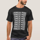 Pesquisar por carmesim camisetas Orgulho