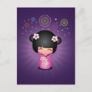 Pesquisar por boneca kokeshi cartoes postais Japão