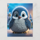 Pesquisar por pinguim do bebê cartoes postais Kawaii