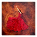 Pesquisar por flamenco pôsteres Vestido vermelho