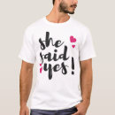 Pesquisar por eu disse sim camisetas Anúncio de noivado