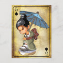 Pesquisar por guarda chuva japonês cartoes postais Menina