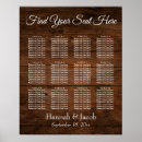 Pesquisar por casamento rústico pôsteres Gráfico de assentos