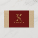 Pesquisar por letra x cartao de visita Elegante